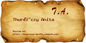 Thuróczy Anita névjegykártya